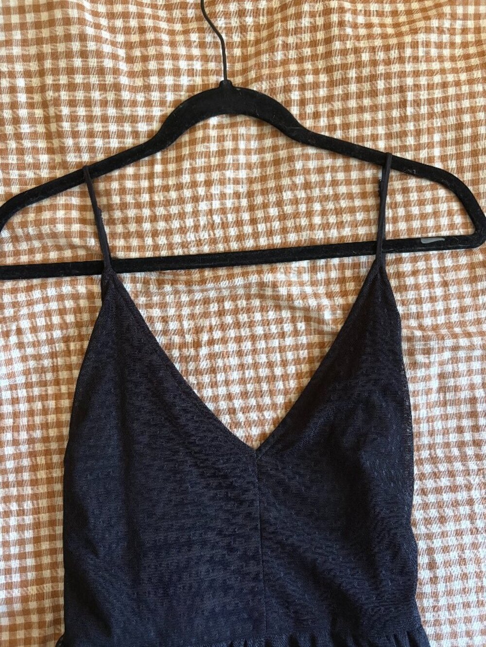 LULU'S Low-back Sheer Black Polkadot Dress (Size X-Large)